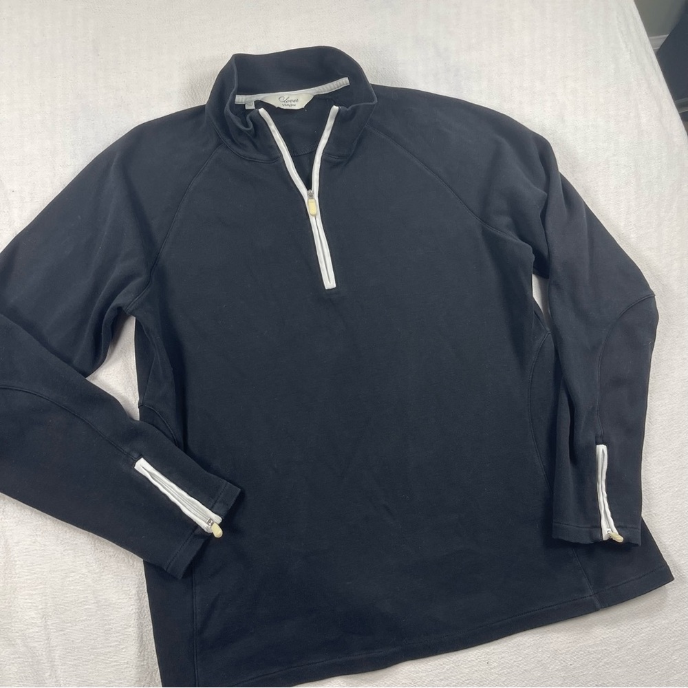 Women’s Black Clover Quarter-Zip Performance Sweater Bobby Jones Golf Large
